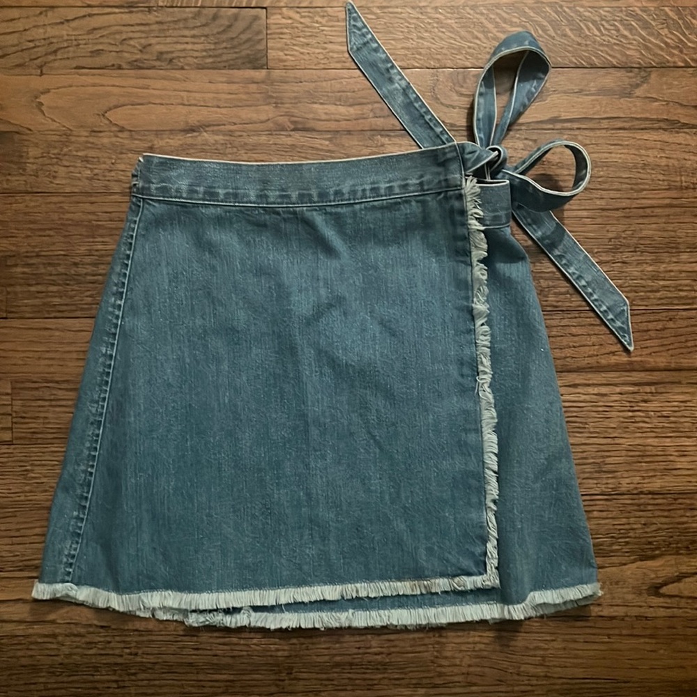 Madewell Denim Wrap Skirt
